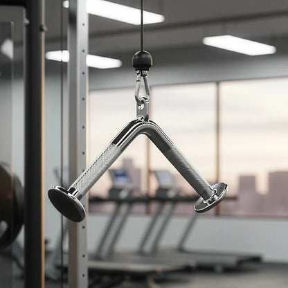 Triceps Press Push Down Bar – Gym Cable Attachment for Arm & Strength Training - Image 2