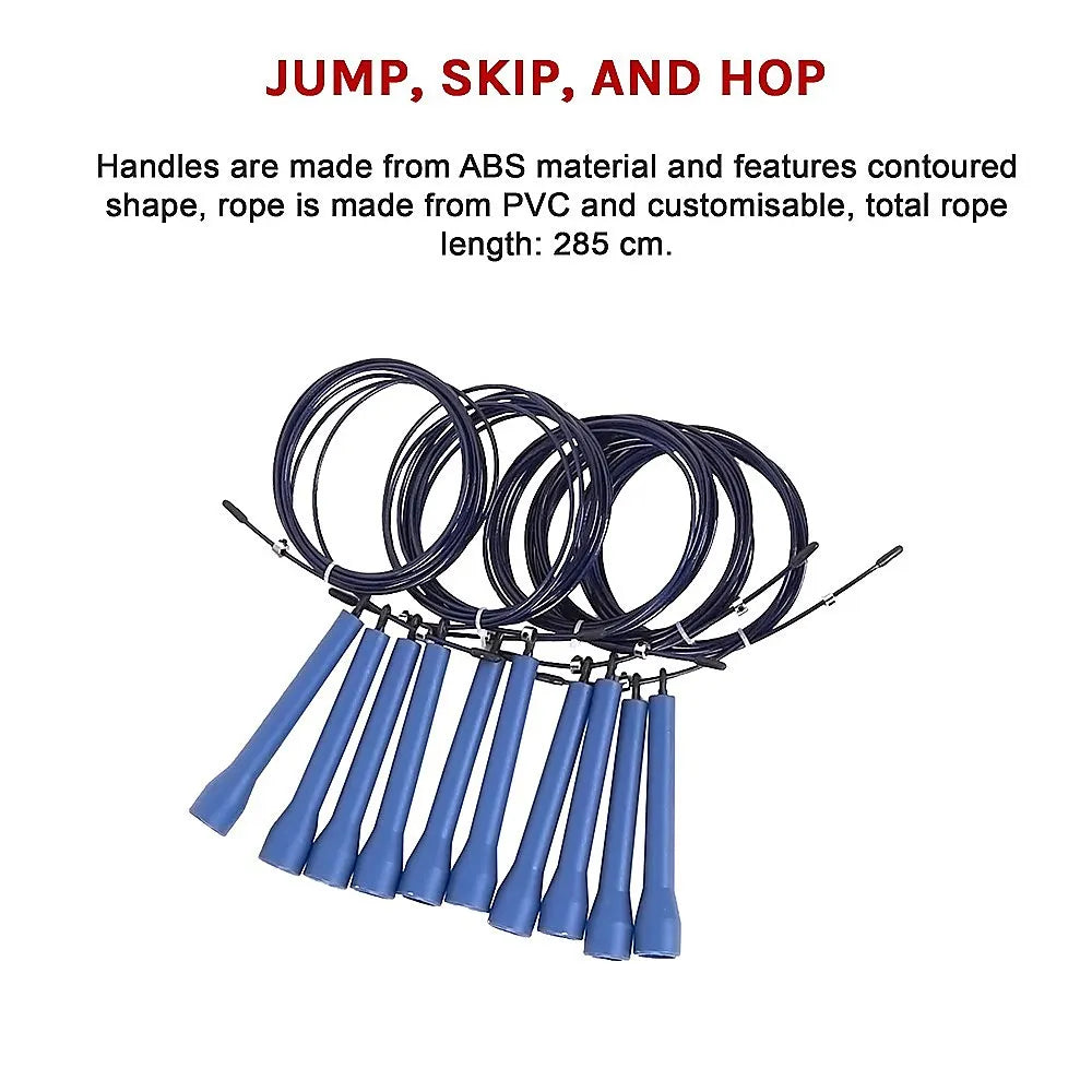5x CrossFit Speed Skipping Rope Wire – Adjustable Jump Ropes for Fitness & Boxing - Image 5