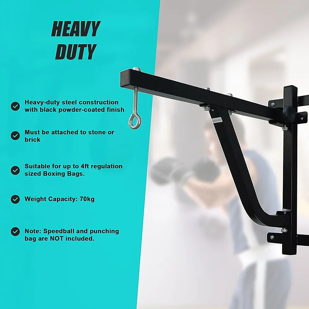 Boxing Punching Bag Wall Pivot Rack – Swivel Mount for Home Gym - Image 8