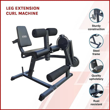 Leg Extension Curl Machine – Adjustable Home Gym Quad & Hamstring Workout Bench - Image 5