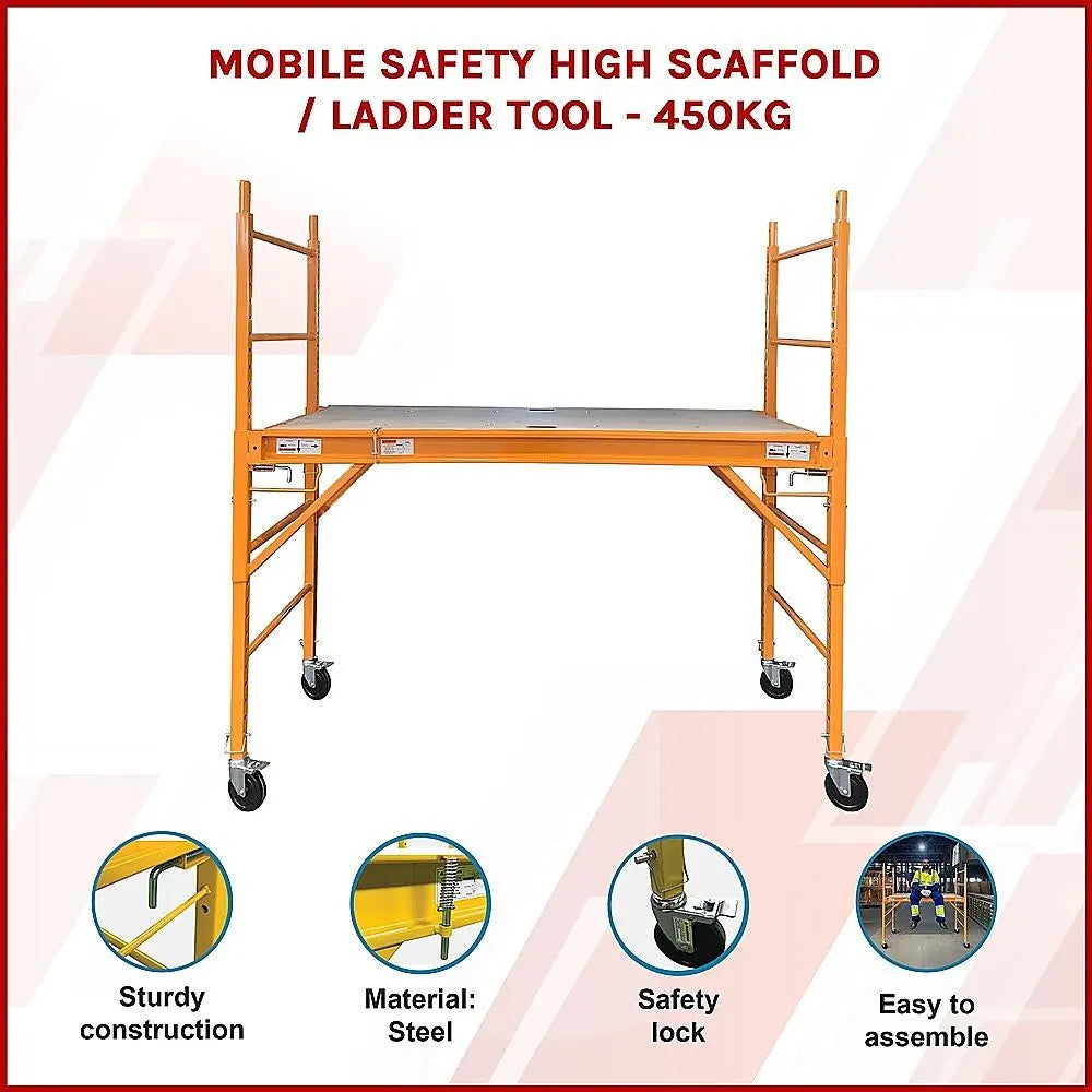 Mobile Safety High Scaffold / Ladder Tool -450KG - Image 3