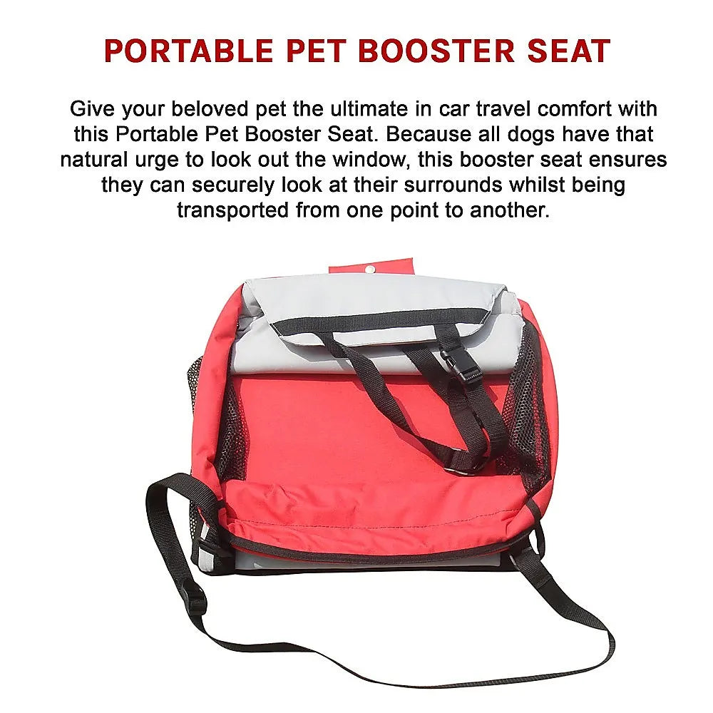 Dog Pet Car Booster Seat with Safety Harness Carrier Portable Travel Seat for Small Pets - Image 6
