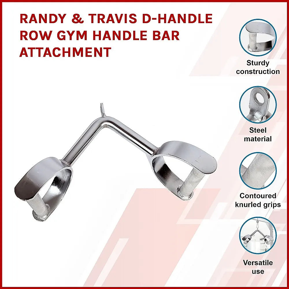 Randy & Travis D-Handle Row Gym Handle Bar Attachment - Image 3