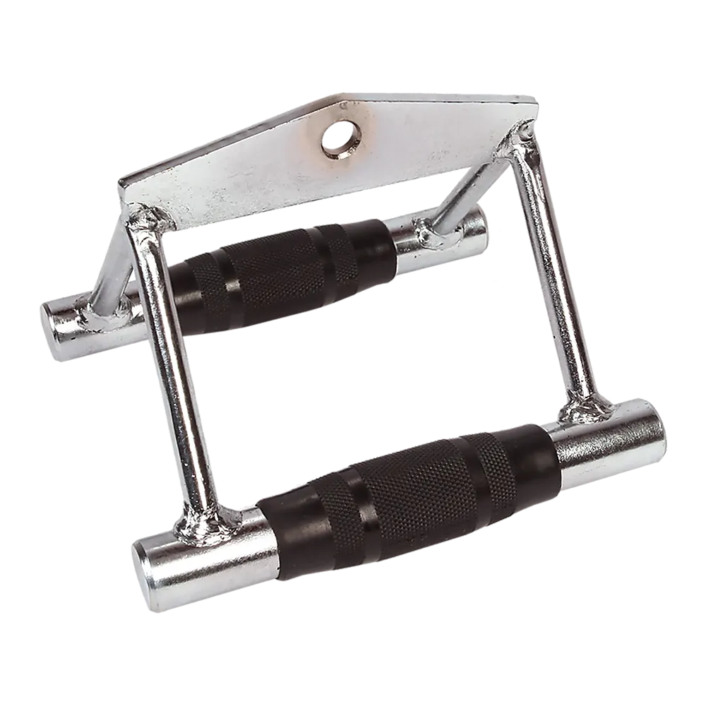 Rubber-Coated Close Grip Triangle Attachment for Lat Pulldown
