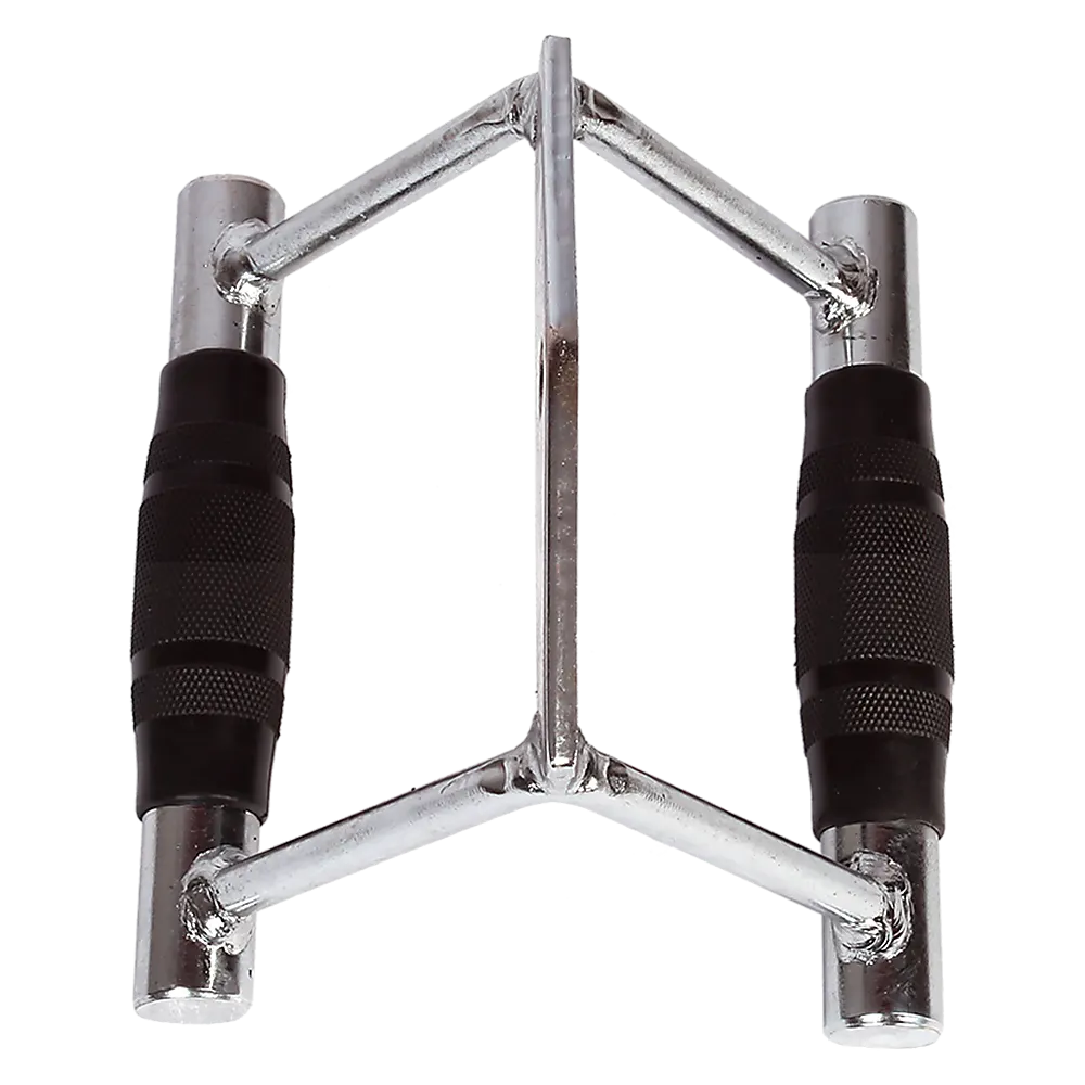 Rubber-Coated Close Grip Triangle Attachment for Lat Pulldown - Image 4