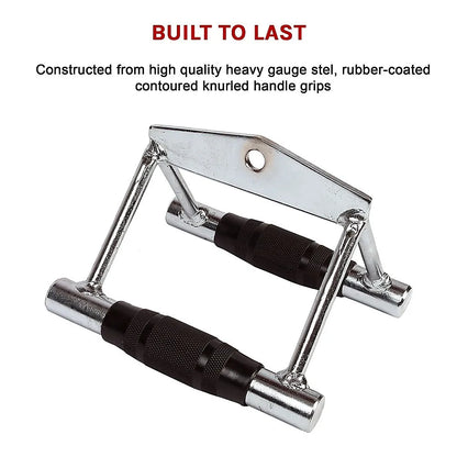 Rubber-Coated Close Grip Triangle Attachment for Lat Pulldown - Image 7