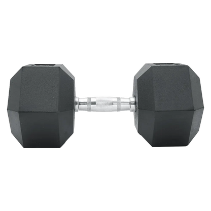 25KG Commercial Rubber Hex Dumbbell Gym Weight - Image 6