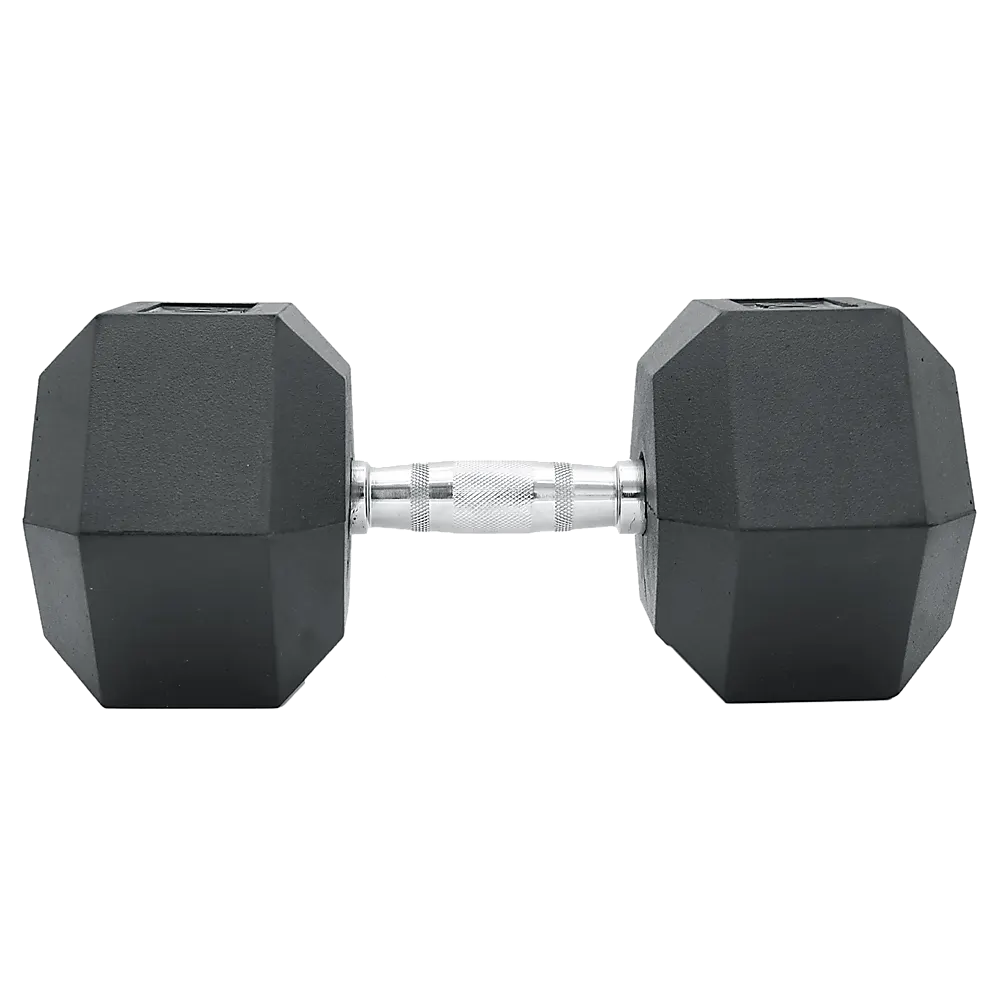 20KG Commercial Rubber Hex Dumbbell Gym Weight - Image 4