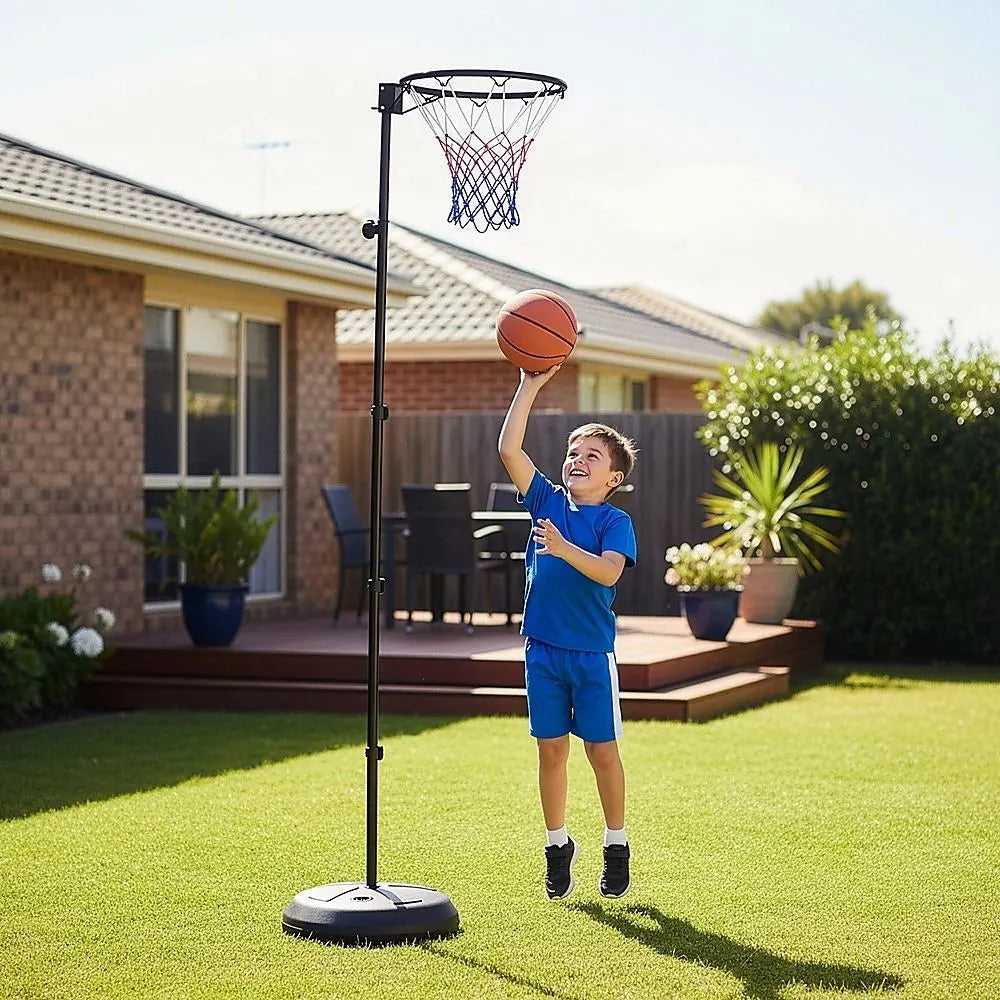 Netball Ring with Stand Portable Pole Height Adjustable - Image 2