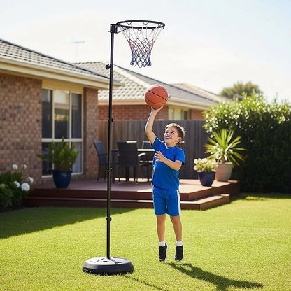 Netball Ring with Stand Portable Pole Height Adjustable - Image 2