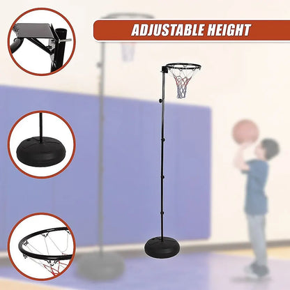 Netball Ring with Stand Portable Pole Height Adjustable - Image 7
