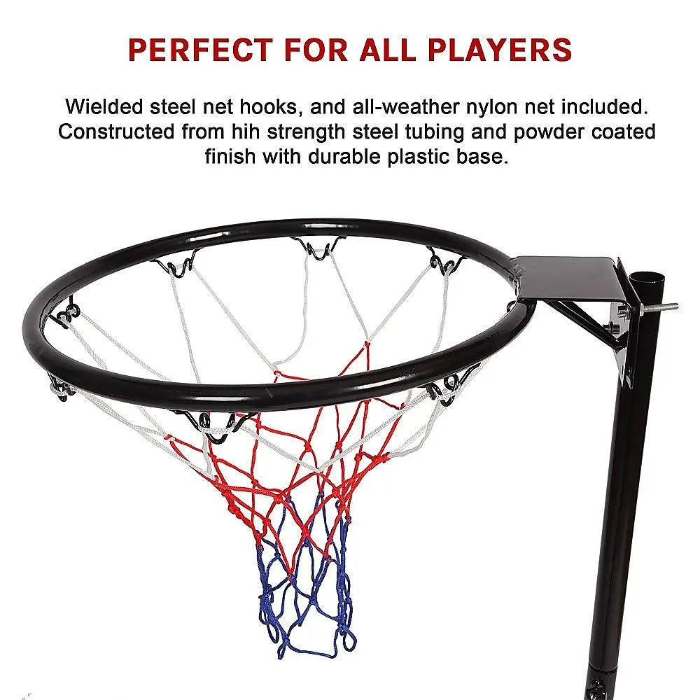 Netball Ring with Stand Portable Pole Height Adjustable - Image 8