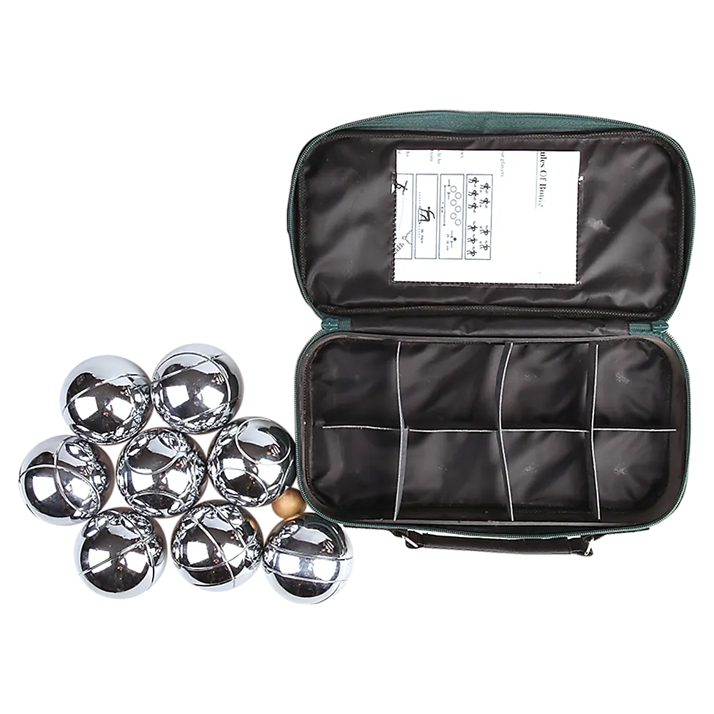 Deluxe Boules Bocce 8 Alloy Ball Set