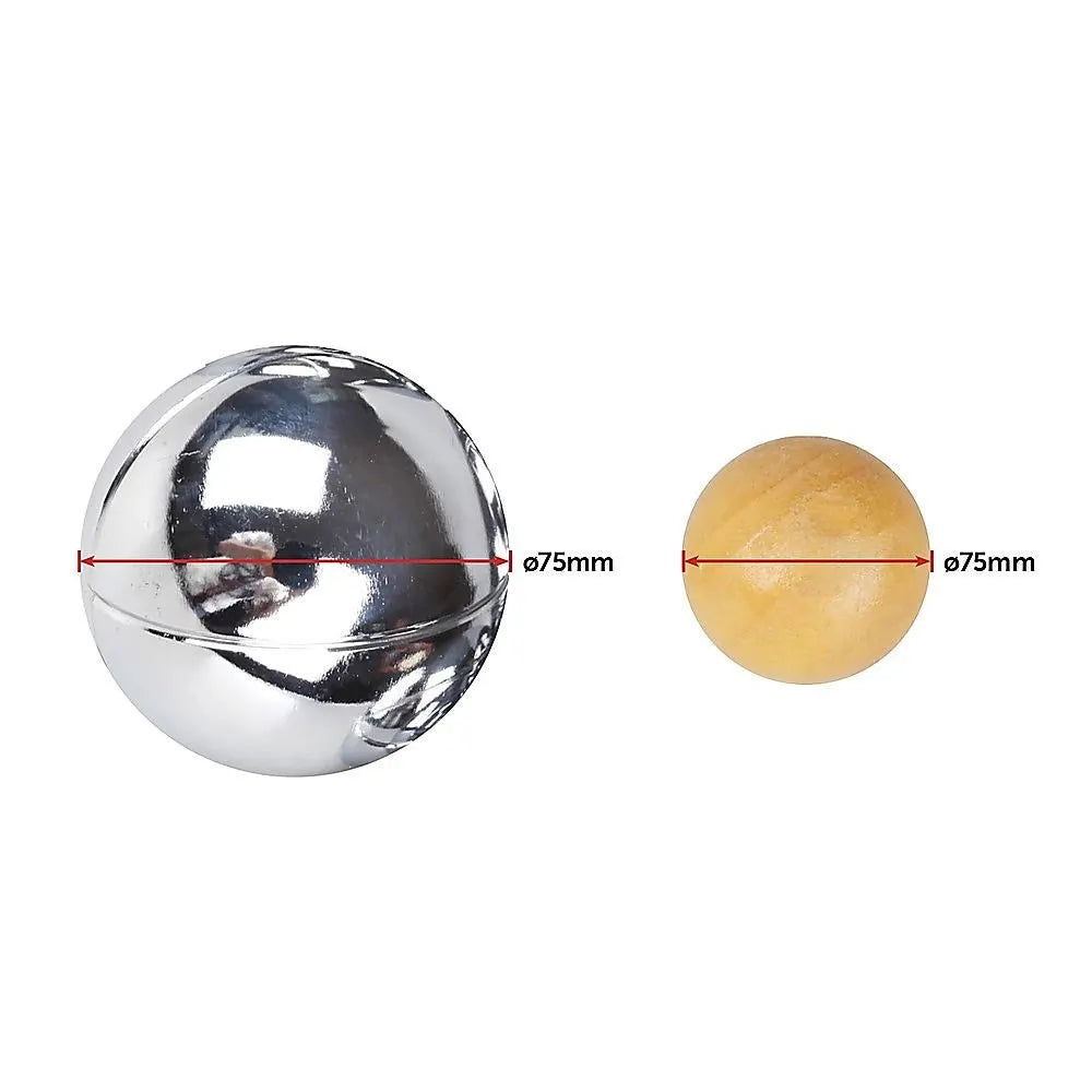 Deluxe Boules Bocce 8 Alloy Ball Set - Image 7