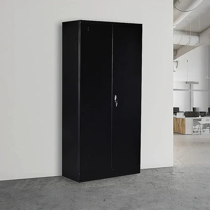 Two-Door Shelf Office Gym Filing Storage Locker Cabinet Safe - Image 2