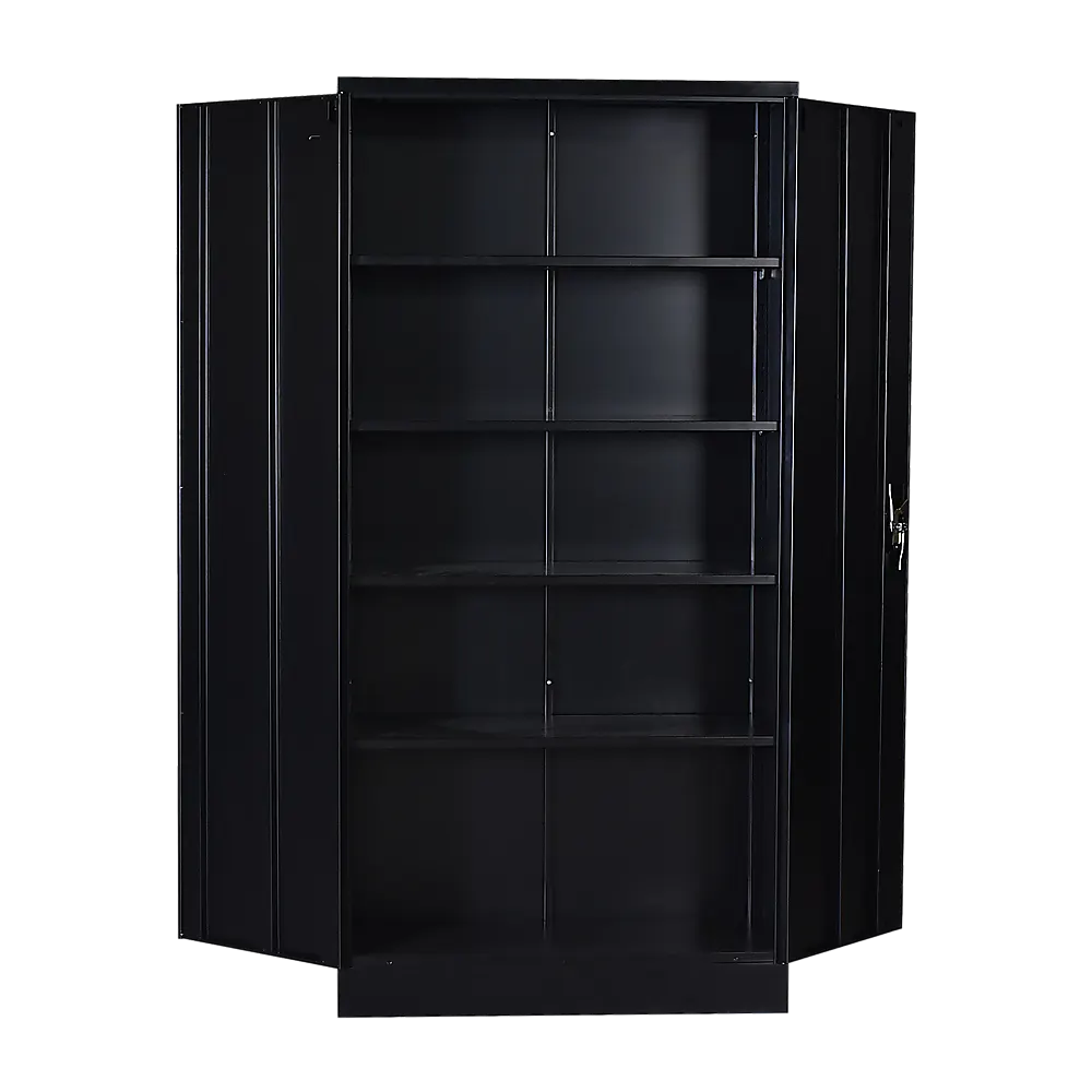 Two-Door Shelf Office Gym Filing Storage Locker Cabinet Safe - Image 4