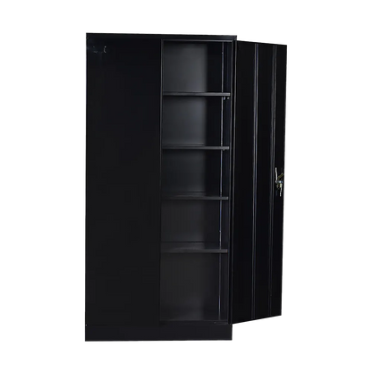 Two-Door Shelf Office Gym Filing Storage Locker Cabinet Safe - Image 5