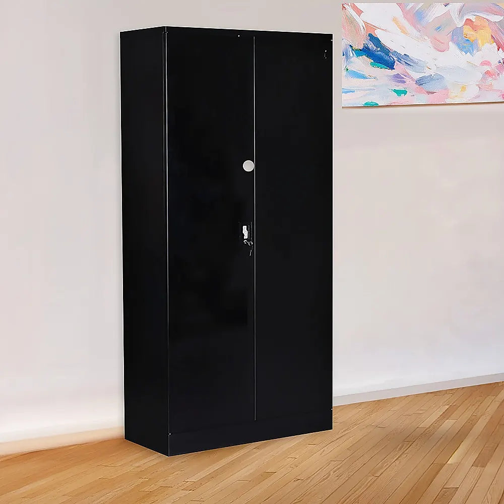 Two-Door Shelf Office Gym Filing Storage Locker Cabinet Safe - Image 8