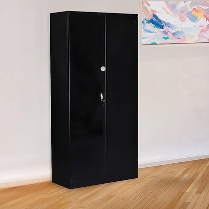 Two-Door Shelf Office Gym Filing Storage Locker Cabinet Safe - Image 8