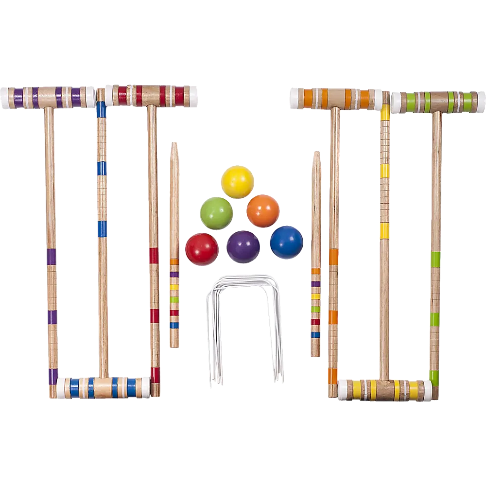 Croquet Set For Up To 6 Players Complete Outdoor Lawn Game Set For Family Gatherings And Events