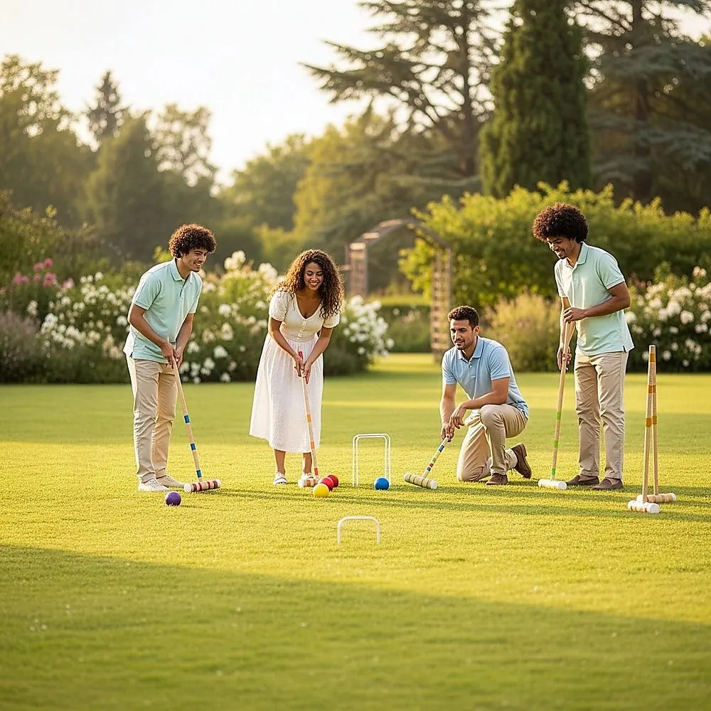 Croquet Set For Up To 6 Players Complete Outdoor Lawn Game Set For Family Gatherings And Events - Image 2