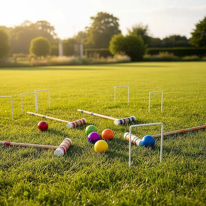 Croquet Set For Up To 6 Players Complete Outdoor Lawn Game Set For Family Gatherings And Events - Image 3