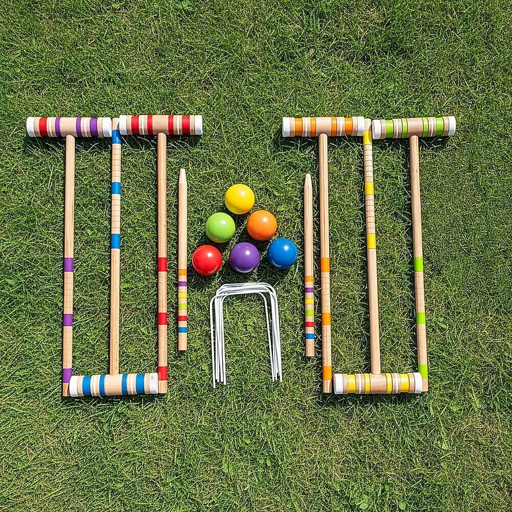 Croquet Set For Up To 6 Players Complete Outdoor Lawn Game Set For Family Gatherings And Events - Image 4