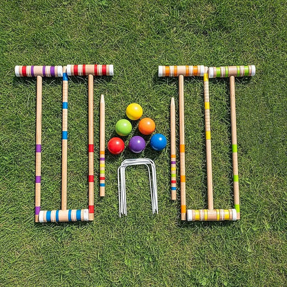 Croquet Set For Up To 6 Players Complete Outdoor Lawn Game Set For Family Gatherings And Events - Image 4