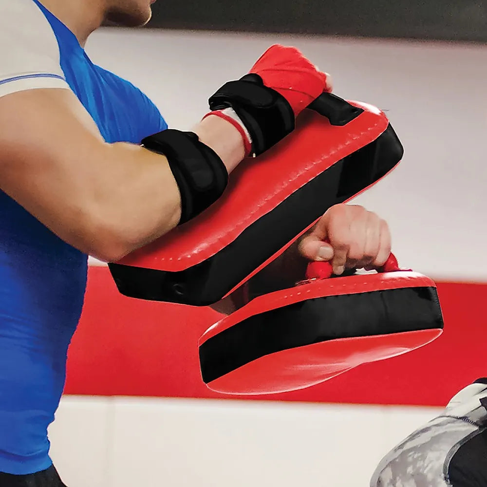 2 x Thai Boxing Punch Focus Pad Mitts Training Strike Shields Set - Image 6
