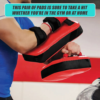 2 x Thai Boxing Punch Focus Pad Mitts Training Strike Shields Set - Image 8