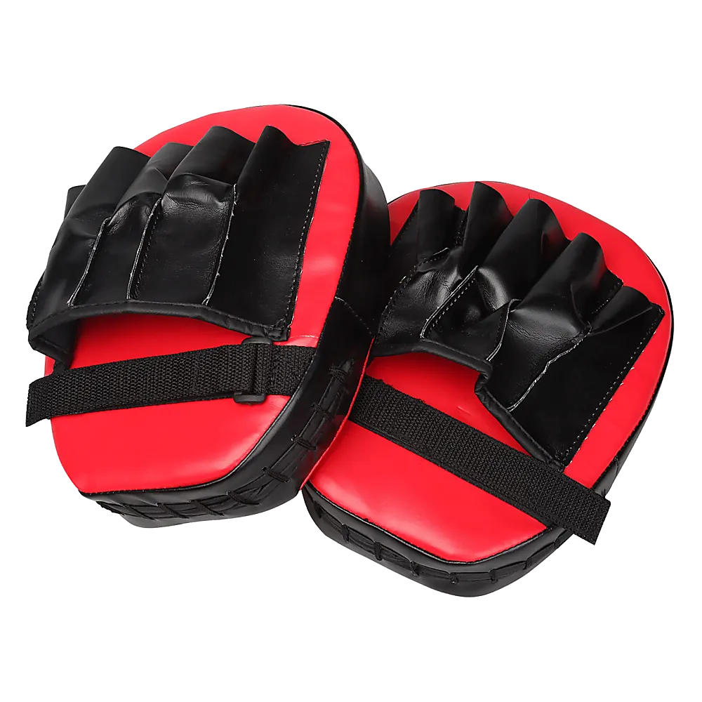 2 x Thai Boxing Punch Focus Gloves Kit Training Red & Black Pads