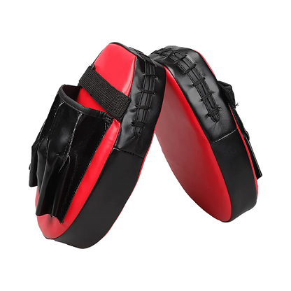 2 x Thai Boxing Punch Focus Gloves Kit Training Red & Black Pads - Image 5