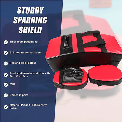 Kickboxing Shield & Punching Pad Combo – Sparring Training Strike Set - Image 8