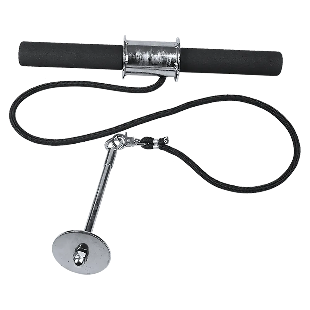Forearm Wrist Grip Strength Roller Exercise Bar Home Gym Training