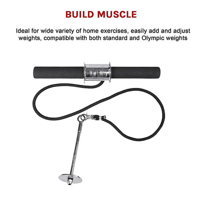 Forearm Wrist Grip Strength Roller Exercise Bar Home Gym Training - Image 5