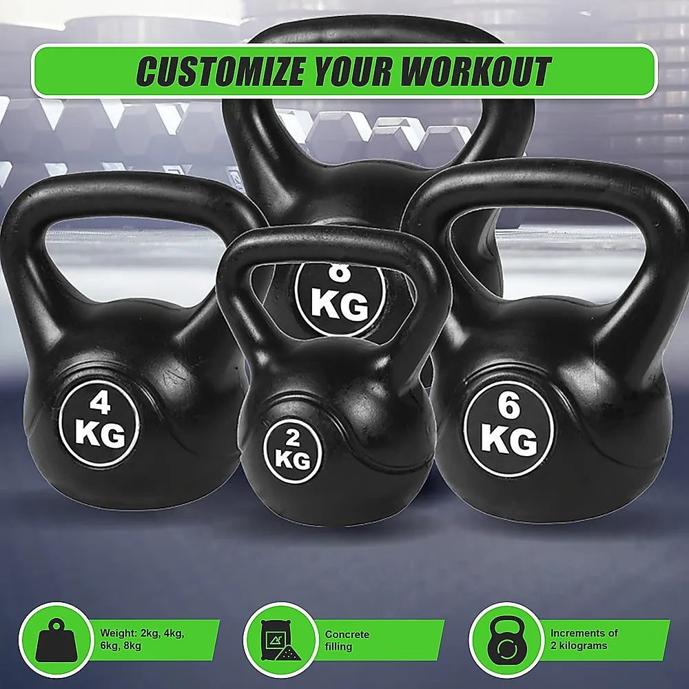 4pcs Exercise Kettle Bell Weight Set 20KG - Image 8
