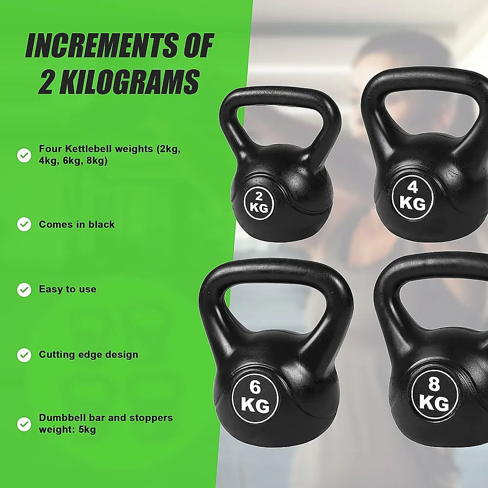 4pcs Exercise Kettle Bell Weight Set 20KG - Image 9
