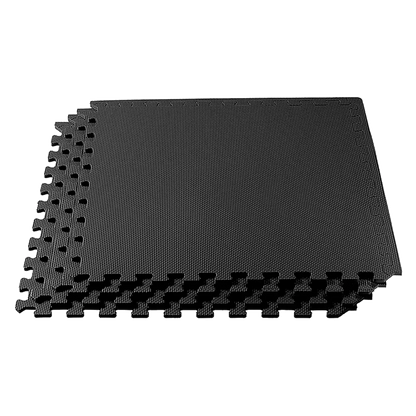 4 Tiles EVA Interlocking Gym Floor Mats – Home Fitness Puzzle Exercise Mat Set - Image 4
