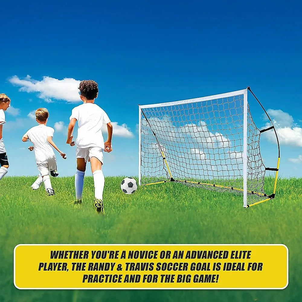 8' x 5' Soccer Football Goal Foot Portable Net Quick Set Up - Image 3