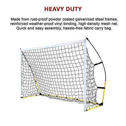 8' x 5' Soccer Football Goal Foot Portable Net Quick Set Up - Image 7