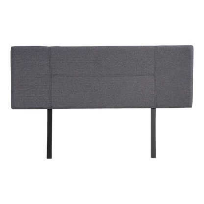 Linen Fabric Queen Bed Headboard Bedhead - Grey - Image 5