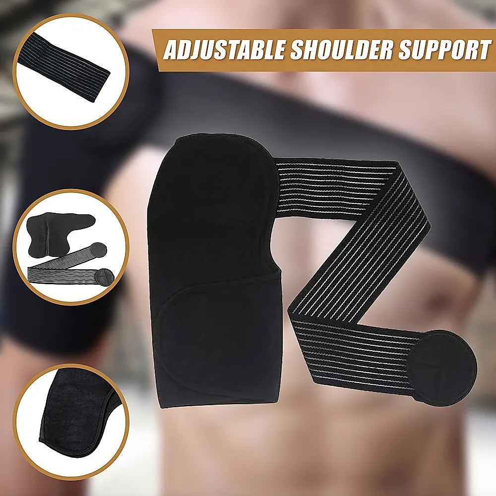 Adjustable Shoulder Support Brace Strap Compression Bandage Wrap - Image 8