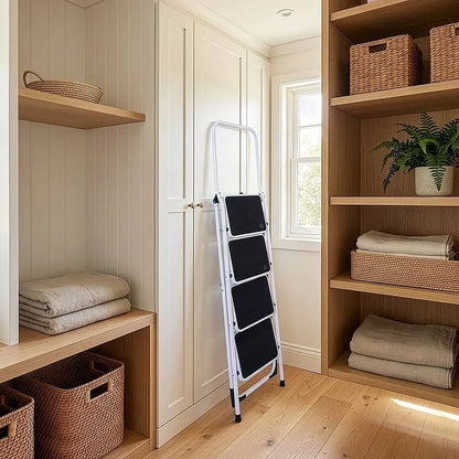 Foldable Non Slip 4 Step Steel Ladder - Image 3