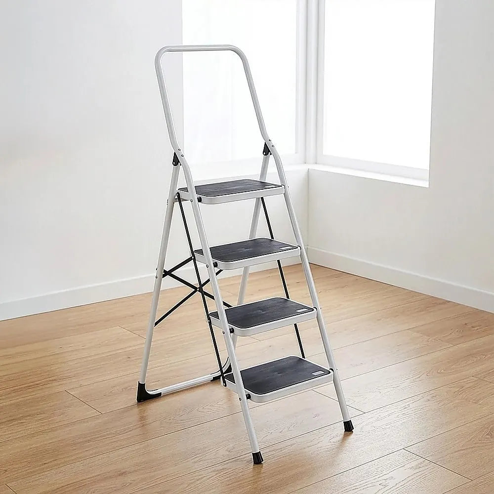 Foldable Non Slip 4 Step Steel Ladder - Image 4
