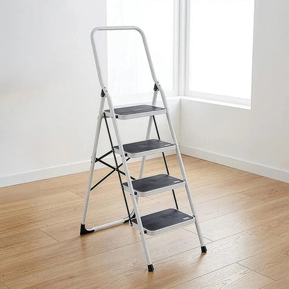 Foldable Non Slip 4 Step Steel Ladder - Image 4