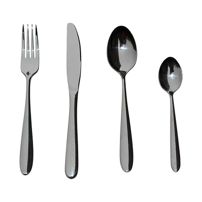 32 Piece Stainless Steel Cutlery Set Knives Fork Spoon Teaspoon - Image 4
