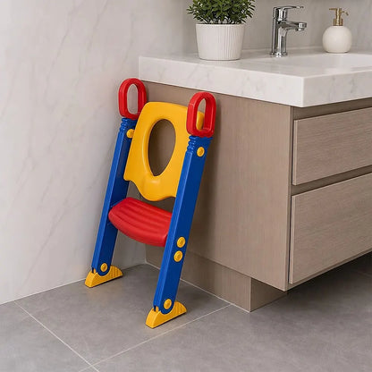 Kids Toilet Ladder Baby Toddler Training Toilet Step Potty Seat Non Slip Trainer - Image 3