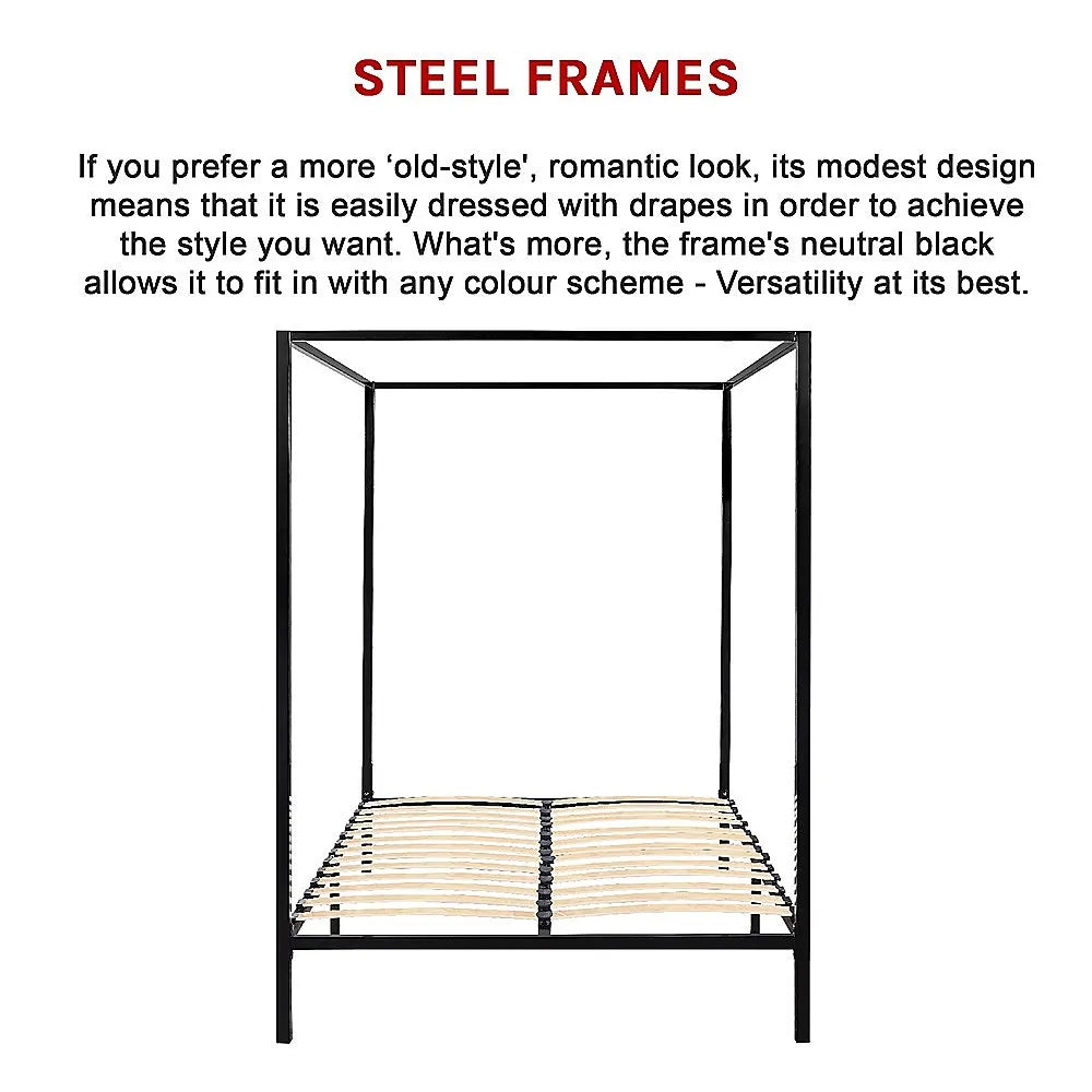 4 Four Poster Double Bed Frame - Image 7