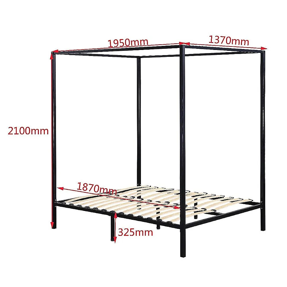 4 Four Poster Double Bed Frame - Image 8