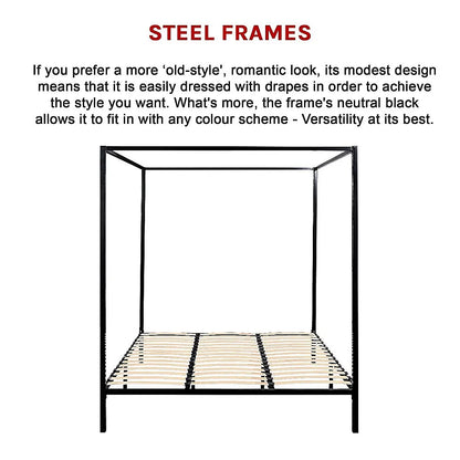 4 Four Poster King Bed Frame - Image 7